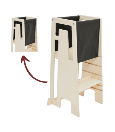 TUKI Lernturm - Mit ihm kann Ihr Kind nun unkompliziert an all Ihren Aktivitäten teilhaben.