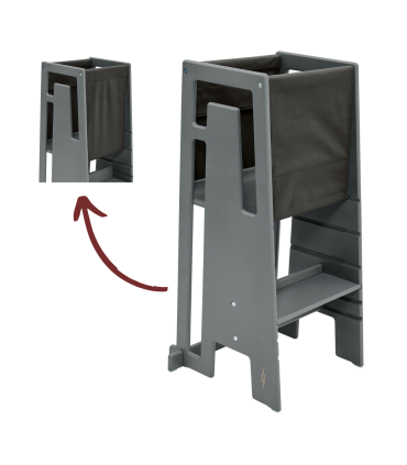 TUKI Lernturm - Mit ihm kann Ihr Kind nun unkompliziert an all Ihren Aktivitäten teilhaben.