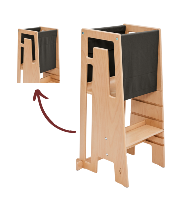 TUKI Lernturm - Mit ihm kann Ihr Kind nun unkompliziert an all Ihren Aktivitäten teilhaben.