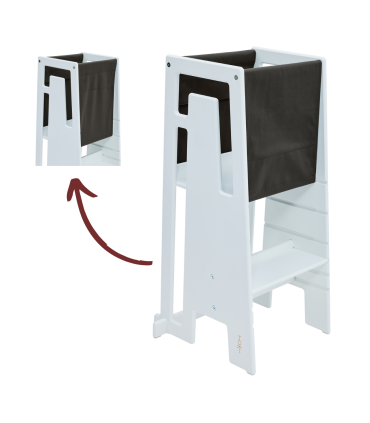 TUKI Lernturm - Mit ihm kann Ihr Kind nun unkompliziert an all Ihren Aktivitäten teilhaben.