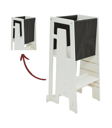 TUKI Lernturm - Mit ihm kann Ihr Kind nun unkompliziert an all Ihren Aktivitäten teilhaben.