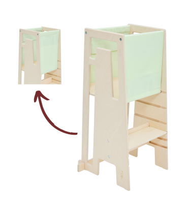 TUKI Lernturm - Mit ihm kann Ihr Kind nun unkompliziert an all Ihren Aktivitäten teilhaben.