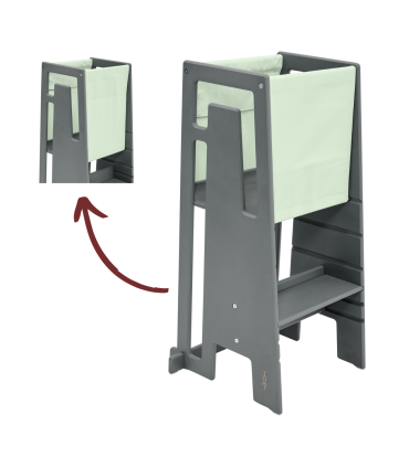 TUKI Lernturm - Mit ihm kann Ihr Kind nun unkompliziert an all Ihren Aktivitäten teilhaben.