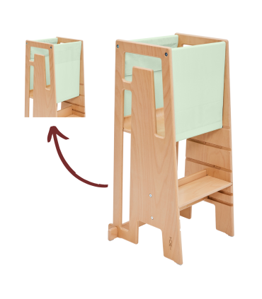 TUKI Lernturm - Mit ihm kann Ihr Kind nun unkompliziert an all Ihren Aktivitäten teilhaben.