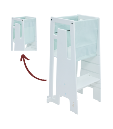 TUKI Lernturm - Mit ihm kann Ihr Kind nun unkompliziert an all Ihren Aktivitäten teilhaben.