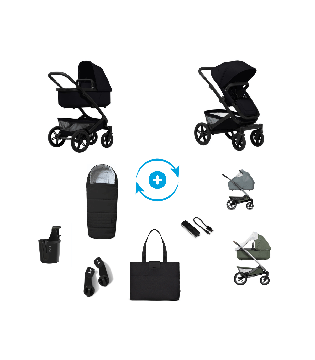 Joolz Geo5 Premium Set – Kinderwagen mit Zubehör
