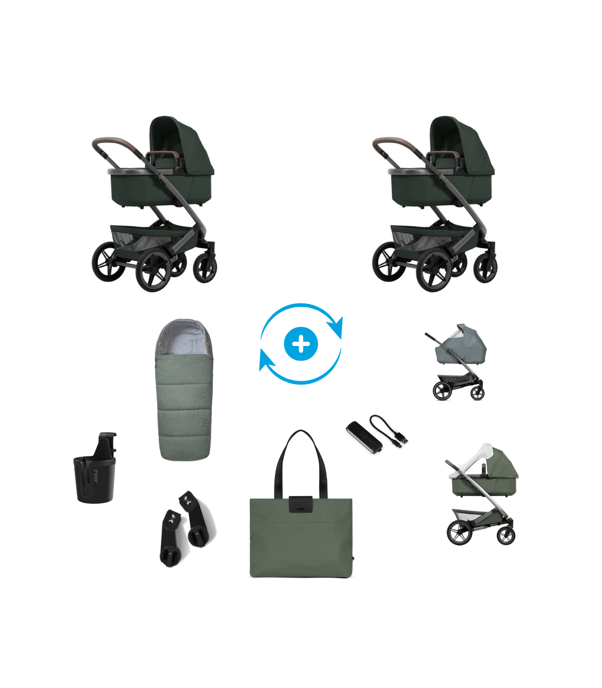 Joolz Geo5 Premium Set – Kinderwagen mit Zubehör