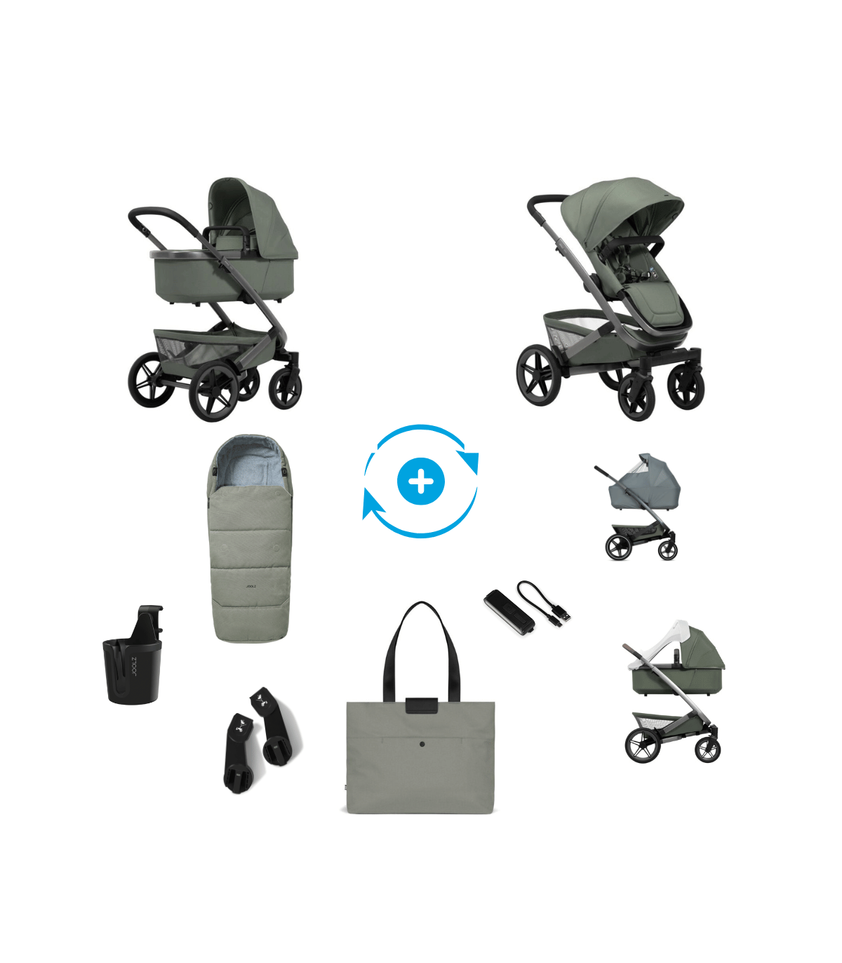 Joolz Geo5 Premium Set – Kinderwagen mit Zubehör