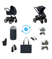 Joolz Geo5 Premium Set – Kinderwagen mit Zubehörpaket Dark Navy Blue