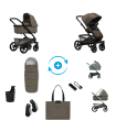Joolz Geo5 Premium Set – Kinderwagen mit Zubehörpaket Hazel Brown