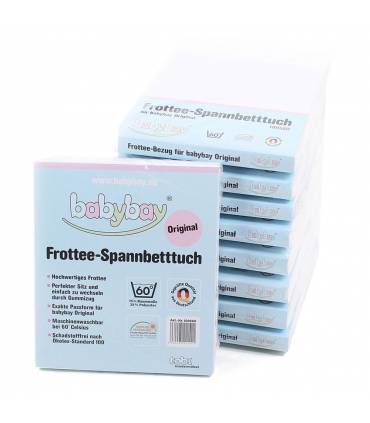 Babybay Original Spannbetttuch Frottee Weiss