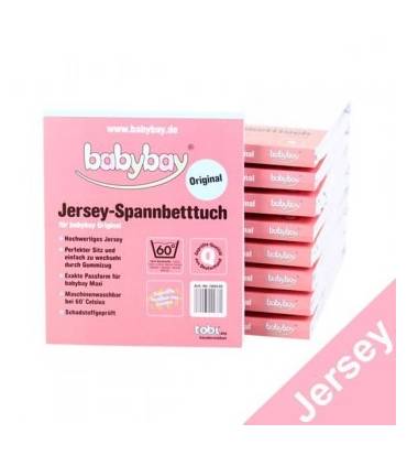 Babybay Original Spannbetttuch Jersey Weiss