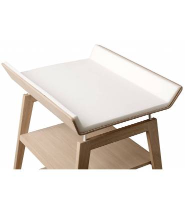 Linea Wickeltisch mit Schaumauflage - Eiche