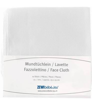 Zewi Bébé-Jou Mundtüchlein 29x29 10er Pack