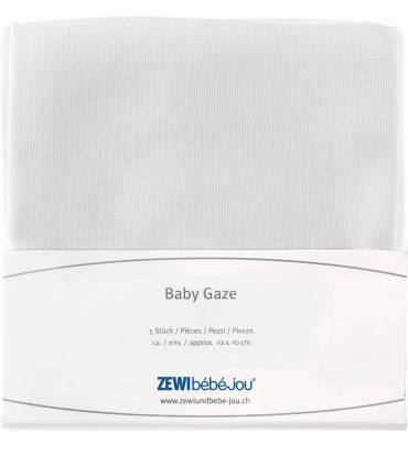 Zewi BÃ©bÃ©-Jou Baby Gaze 80x80 5er Pack