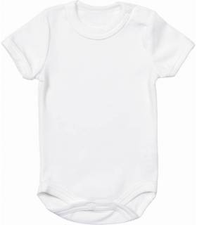 Zewi Body Kurzarm Interlock White/Ciel Stars