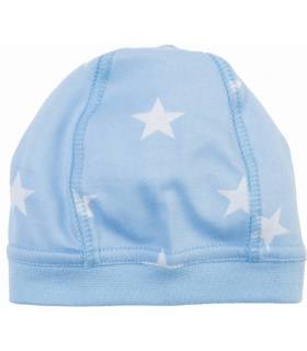 Zewi Mütze Interlock White/Ciel Stars