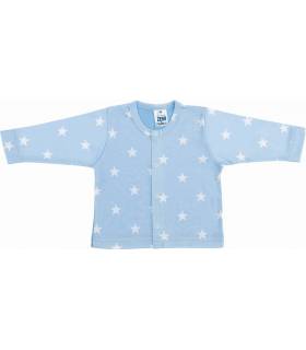 Zewi Pulli Langarm Interlock White/Ciel Stars