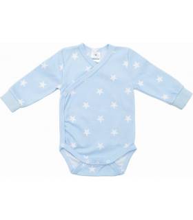 Zewi Body Kurzarm Interlock White/Ciel Stars