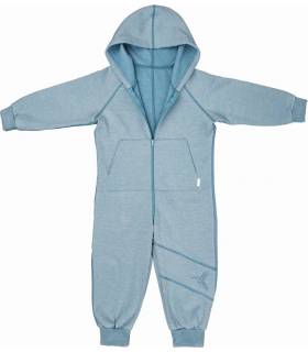 Zewi Kombi Interlook Strampler White/Ciel Stars