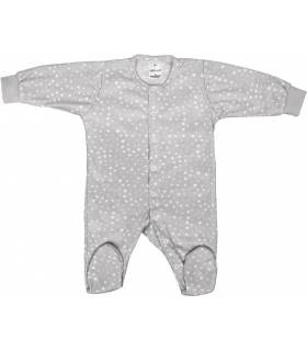 Zewi Kombi Interlook Strampler White/Ciel Stars