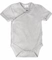 Zewi Bébé-Jou Wickelbody Kurzarm Tencel Grau
