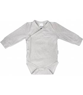 Zewi BÃ©bÃ©-Jou Wickelbody Langarm Tencel Grau