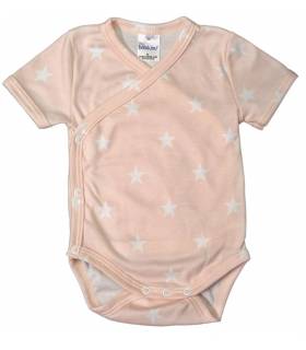 Zewi Body Kurzarm Interlock White/Ciel Stars
