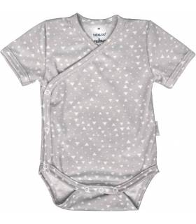 Zewi Body Kurzarm Interlock White/Ciel Stars