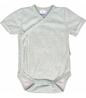 Zewi Body Kurzarm Interlock White/Ciel Stars