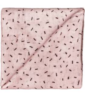 Zewi BÃ©bÃ©-Jou Baby Gaze Motiv Bedruckt 60x60 (Nuscheli) Altrosa Splitter