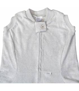 Zewi Bébé-Jou Fix-Decke Uni  (Reissverschluss-Vorne) Grau