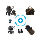 2in1-Sets: Kinderwagen mit Wanne und Sportsitz