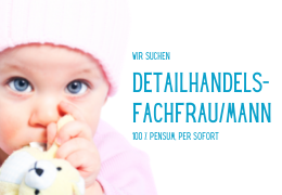 Wir suchen Detailhandelsfachfrau/mann (100%)