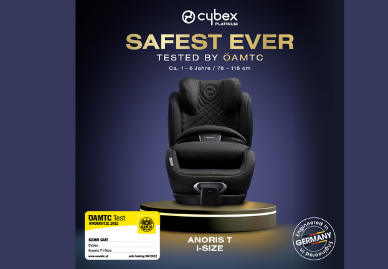Schutz bei Frontal- und Seitenaufprall hoch - nur der Cybex Anoris T i-Size konnte sich die Note  «sehr gut » sichern
